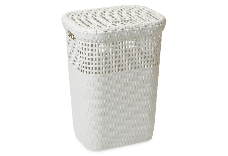Καλάθι Άπλυτων Dea Home Rattan 60lt Μ42xΠ3xΥ58cm Λευκό