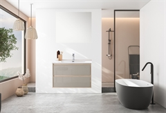 Έπιπλο Μπάνιου Falegnameria Adriatica Elba 80cm Ανοιχτό Καφέ