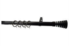 Κουρτινόβεργα Central Home Barcelona Επεκτεινόμενη Φ25/28mm 160/300cm Μαύρη/Νίκελ
