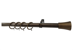 Κουρτινόβεργα Central Home Bergamo Επεκτεινόμενη Φ25/28mm 140/240cm Μπρονζέ