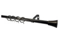 Κουρτινόβεργα Central Home Bergamo Επεκτεινόμενη Φ16/19mm 160/300cm Μαύρη/Νίκελ