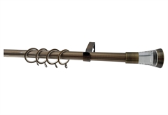Κουρτινόβεργα Central Home Lille Επεκτεινόμενη Φ16/19mm 120/210cm Μπρονζέ