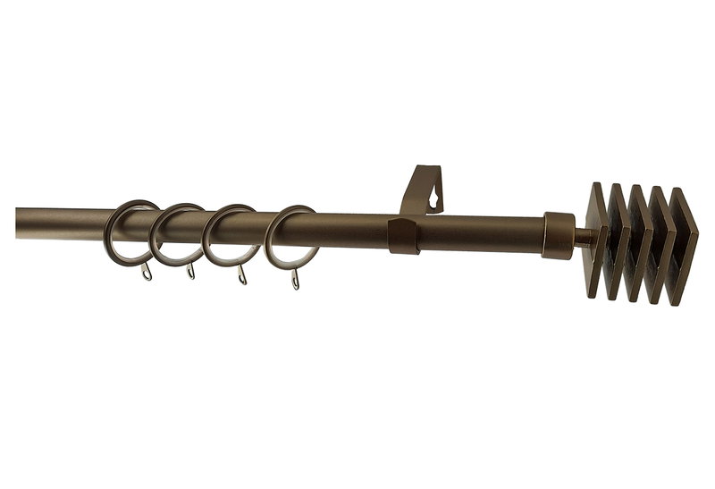 Κουρτινόβεργα Central Home Lille Επεκτεινόμενη Φ16/19mm 120/210cm Χρυσή 99174