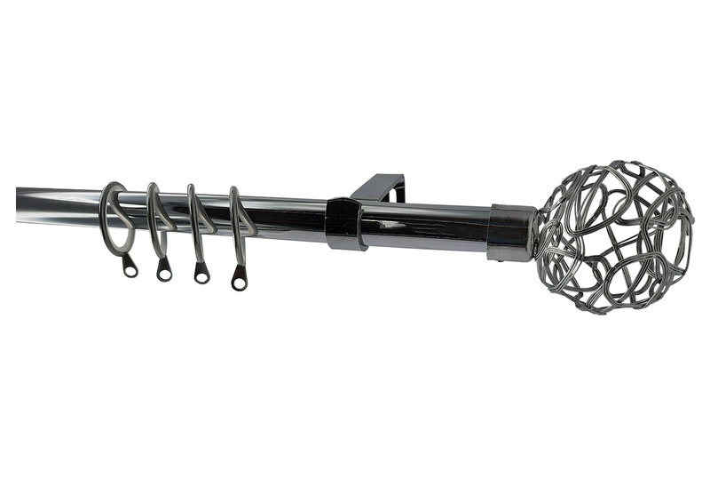 Κουρτινόβεργα Central Home Florence Επεκτεινόμενη Φ16/19mm 120/210cm Χρωμέ