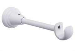 Βάση Κουρτινόξυλου Μονή Central Λευκή Ματ Φ19mm 2τμχ