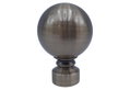 Σετ Τελειώματα Κουρτινόξυλου Central Φ28mm Ball Μπρονζέ 2τμχ