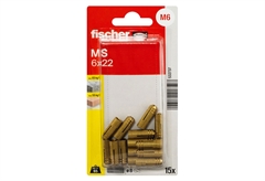 Βύσμα Fischer Μπρούτζινο 6x22mm 15τμχ