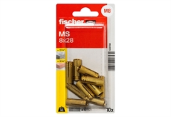 Βύσμα Fischer Μπρούτζινο 8x28mm 10τμχ