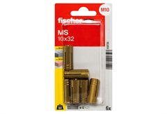 Βύσμα Fischer Μπρούτζινο 10x32mm 6τμχ