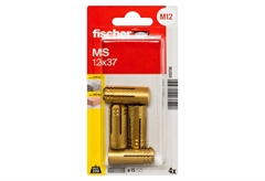 Βύσμα Fischer Μπρούτζινο 12x37mm 4τμχ