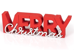 Χριστουγεννιάτικο Διακοσμητικό Merry Christmas 20x6cm
