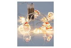 Χριστουγεννιάτικα Λαμπάκια 10LED Μπαταρίας Jingle Joy Lights Θερμό Λευκό 90cm