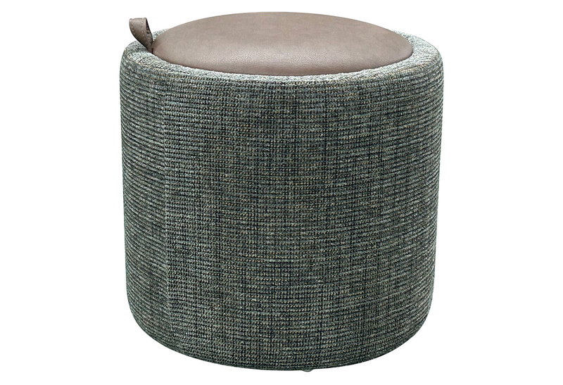 Σκαμπό Mousse Φ43x42cm Σκούρο Καφέ
