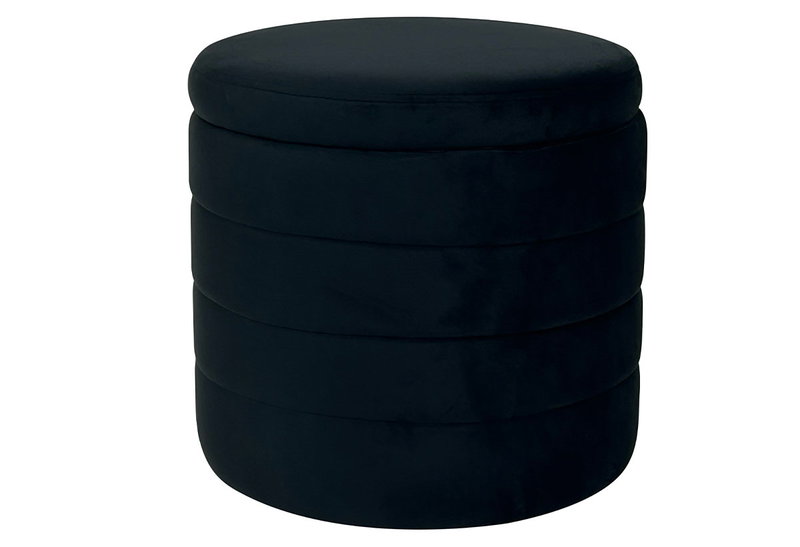 Σκαμπό Hide Φ42x40.5cm Μαύρο