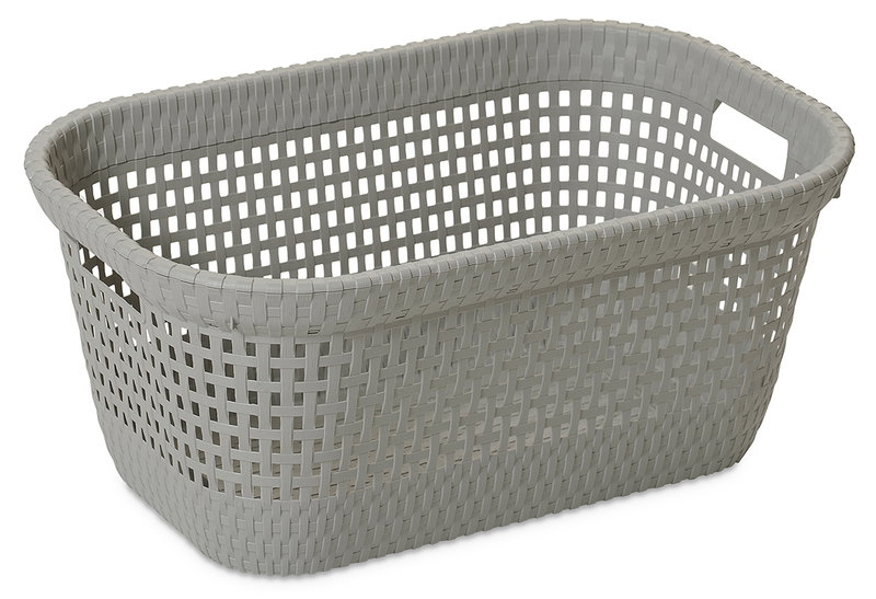 Καλάθι Ρούχων Dea Home Rattan 45lt Γκρι