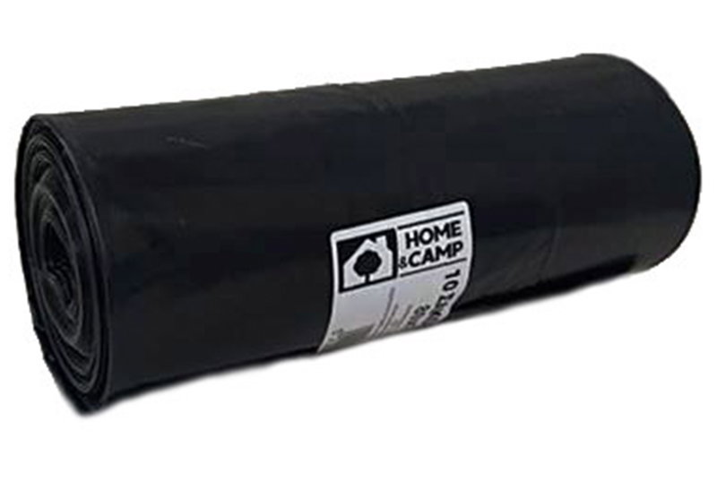 Σετ Σακούλα Home&Camp για Μπάζα 110x80cm Μάυρη 10τμχ