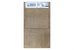 Σετ Χαλάκια Μπάνιου Dizas River Ανοιχτό Καφέ 2τμχ