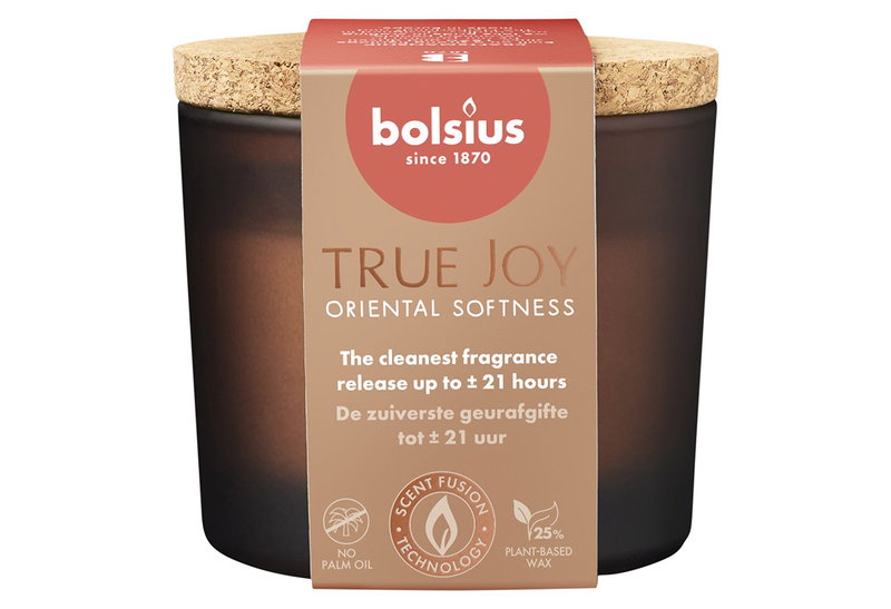 Αρωματικό Κερί Bolsius True Joy Φ6.6x8.3cm Oriental Softness