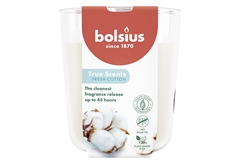 Αρωματικό Κερί Bolsius True Scents Φ9.5x8.5cm Fresh Cotton
