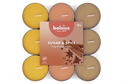 Σετ Αρωματικά Ρεσώ Bolsius Basic Sugar & Spice 18τμχ