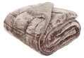 Κουβερτοπάπλωμα Διπλό Ionion Flannel Sherpa 240x220cm Mushroom