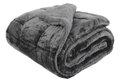 Κουβερτοπάπλωμα Διπλό Ionion Flannel Sherpa 240x220cm Grey