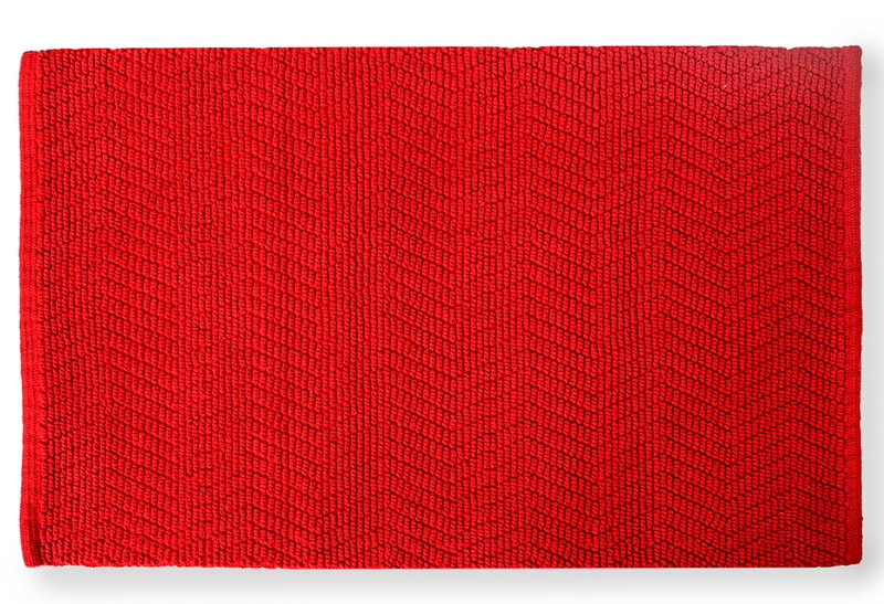 Χαλάκι Μπάνιου Rainbow Ellia 80x50cm Κόκκινο