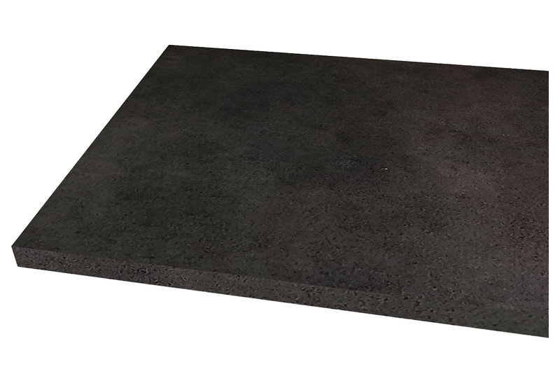 Πάγκος Κουζίνας Alfa Wood Mika Σκούρο Γκρι 03329 Μορφή U 410x60cm 28mm