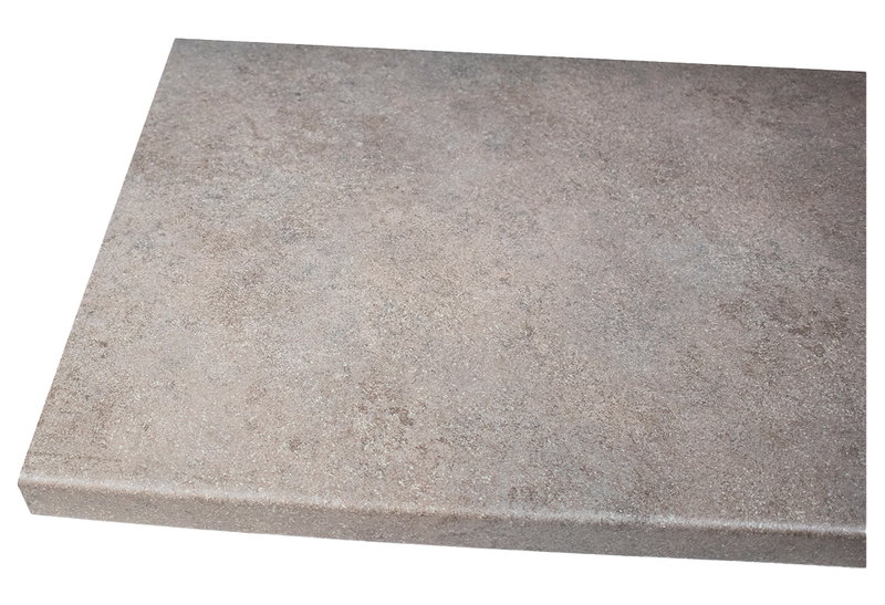 Πάγκος Κουζίνας Alfa Wood Mika Καφέ 03324 Μορφή U 410x60cm 28mm