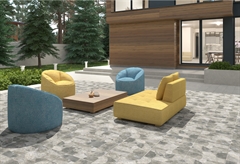 Πλακάκι Δαπέδου Πορσελανάτο Rivestone 45x45cm Γκρι