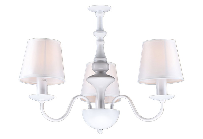 Κρεμαστό Φωτιστικό Home Lighting Belo 3xE14 Φ59cm Λευκό