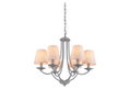 Κρεμαστό Φωτιστικό Home Lighting Etna 6xE14 Φ55cm Γκρι Πατίνα