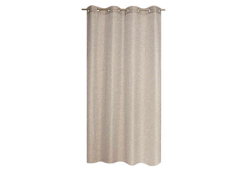 Κουρτίνα JBY Creation Livvy 240x140cm Μπεζ με Τρουκς