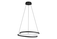 Κρεμαστό Φωτιστικό LED Eglo Ruotale 4800lm Μαύρο