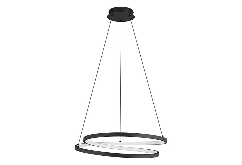 Κρεμαστό Φωτιστικό LED Eglo Ruotale 4800lm Μαύρο
