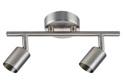 Σποτ Διπλό Φos_Μe Irma GU10 Satin Nickel