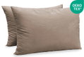 Σετ Μαξιλάρι Ύπνου Easy Home Colours 70x50cm Taupe 2τμχ