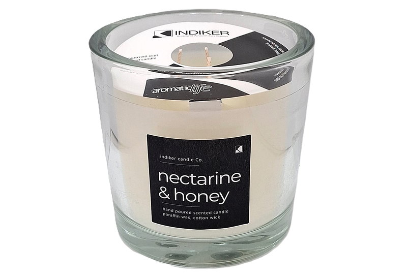 Αρωματικό Κερί Nectarine & Honey 12x12cm σε Βάζο