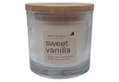 Αρωματικό Κερί Sweet Vanilla 8x8cm σε Βάζο με Καπάκι
