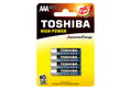 Μπαταρίες Αλκαλικές ΑΑΑ Toshiba High Power 4τμχ