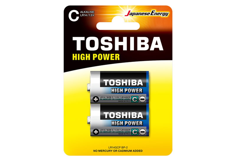 Μπαταρίες Αλκαλικές C Toshiba High Power 2τμχ
