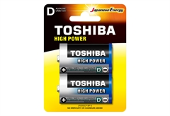 Μπαταρίες Αλκαλικές D Toshiba High Power 2τμχ