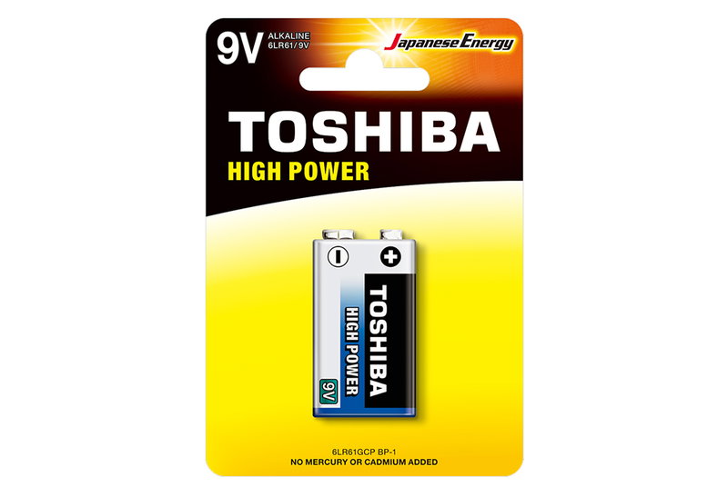 Μπαταρία Αλκαλική 9V Toshiba High Power