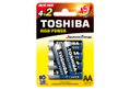 Μπαταρίες Αλκαλικές ΑΑ Toshiba High Power 4+2τμχ