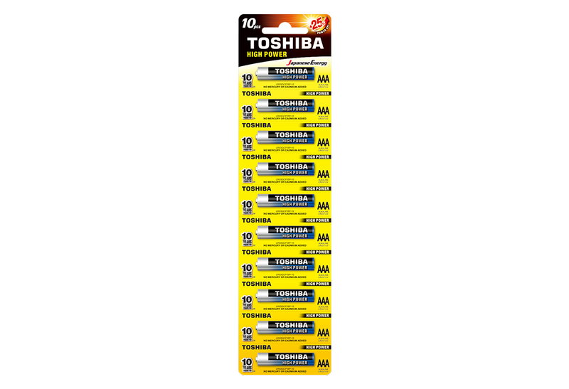 Μπαταρίες Αλκαλικές ΑΑΑ Toshiba High Power 10τμχ