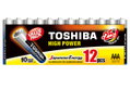 Μπαταρίες Αλκαλικές ΑΑA Toshiba Multipacks High Power 12τμχ