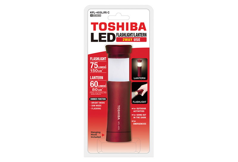 Φακός LED Toshiba 2-Way 75lm Red