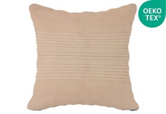 Διακοσμητικό Μαξιλάρι Δαπέδου Zakartex 60x60cm Natural Crochet