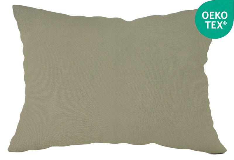 Διακοσμητική Μαξιλαροθήκη Zakartex 50x30cm Solid Dark Khaki