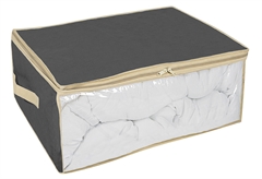 Θήκη Φύλαξης Ρούχων Ionion Μ60xΠ50xΥ35cm Σκούρο Γκρι